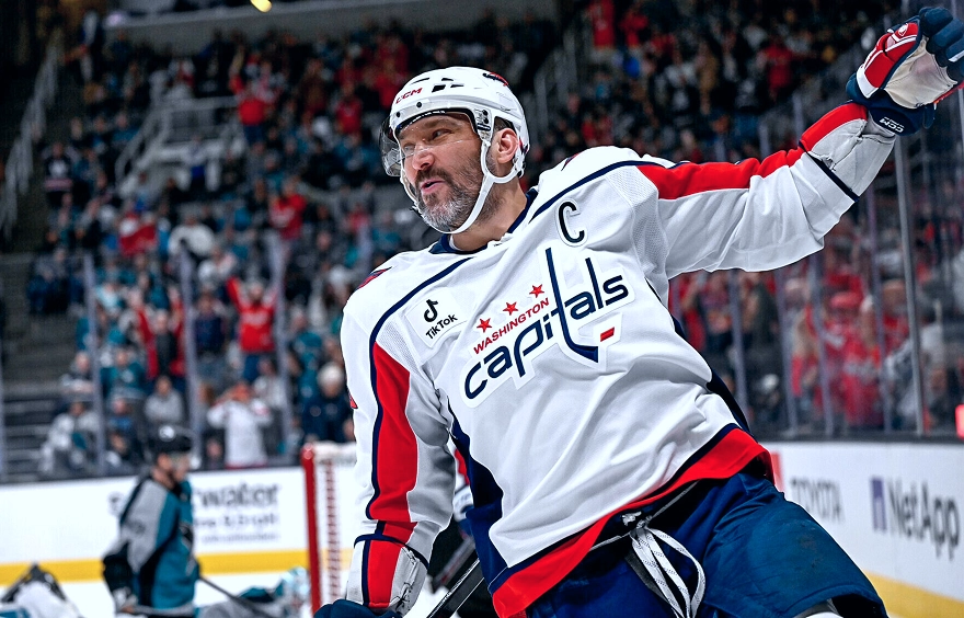 Овечкин повторил достижение Гретцки, забив двум разным вратарям «Сан-Хосе»